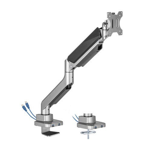 Brateck Single Monitor Economy Heavy-Duty Gas Spring Monitor Arm with USD3.1 Ports Fit Most 17'-35' Up 15kg Brateck Single Monitor Economy Heavy-Duty Gas Spring Monitor Arm with USD3.1 Ports Fit Most 17'-35' Up 15kg